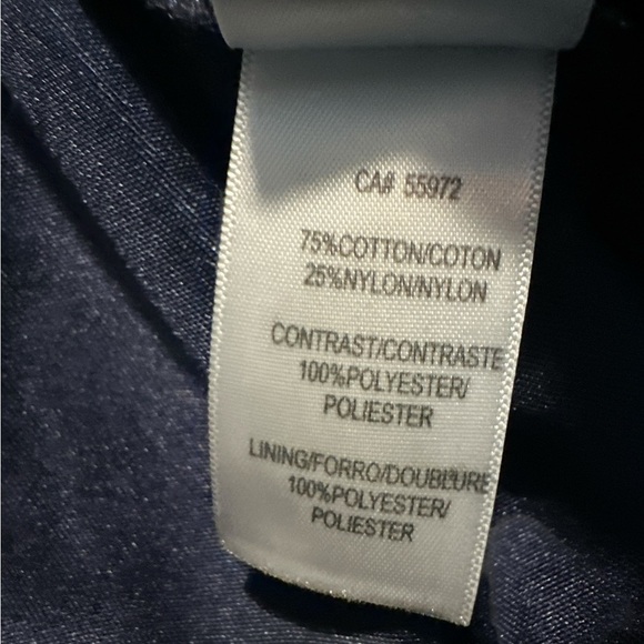 Laundry By Shelli Segal Navy Lace 3/4 Sleeve Dress - Picture 8 of 8